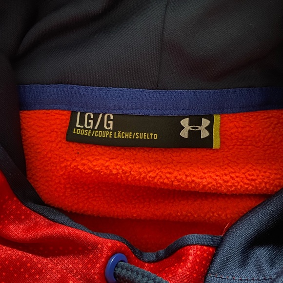 Men’s Large Under Armour Storm 1 Red Hoodie - Picture 3 of 4